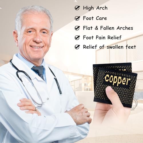 Compression foot sleeves for reducing swelling and heel pain.