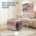 Petmate durable travel crate for veterinary visits and house training