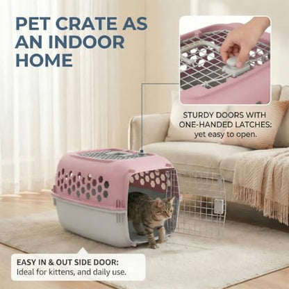 Petmate durable travel crate for veterinary visits and house training