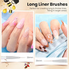 Professional nail art design using Beetles brushes