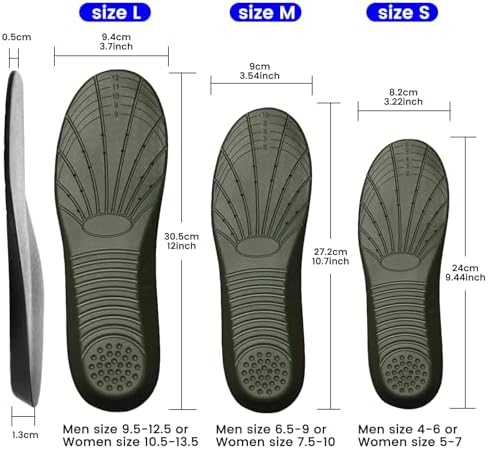 Pair of black memory foam inserts for shock absorption