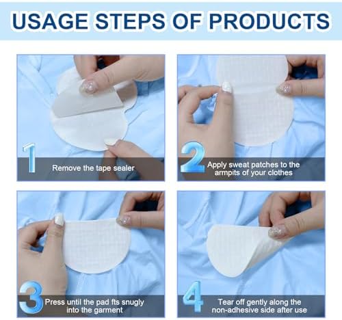 Breathable non-woven fabric sweat pads for shirts and dresses