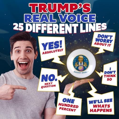 President Predicto Donald Trump ball showing multicolor LED light effects