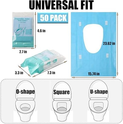 Rgqphantom travel toilet seat protectors showing the soft wood pulp top layer