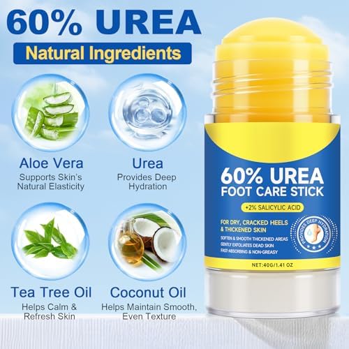Dr. Scholl's maximum strength foot moisturizing stick showing ingredients label
