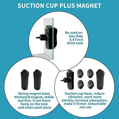 Hygger double head wave maker highlight of the anti pinch fish protective front cover.