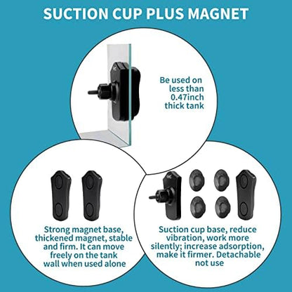 Hygger double head wave maker highlight of the anti pinch fish protective front cover.