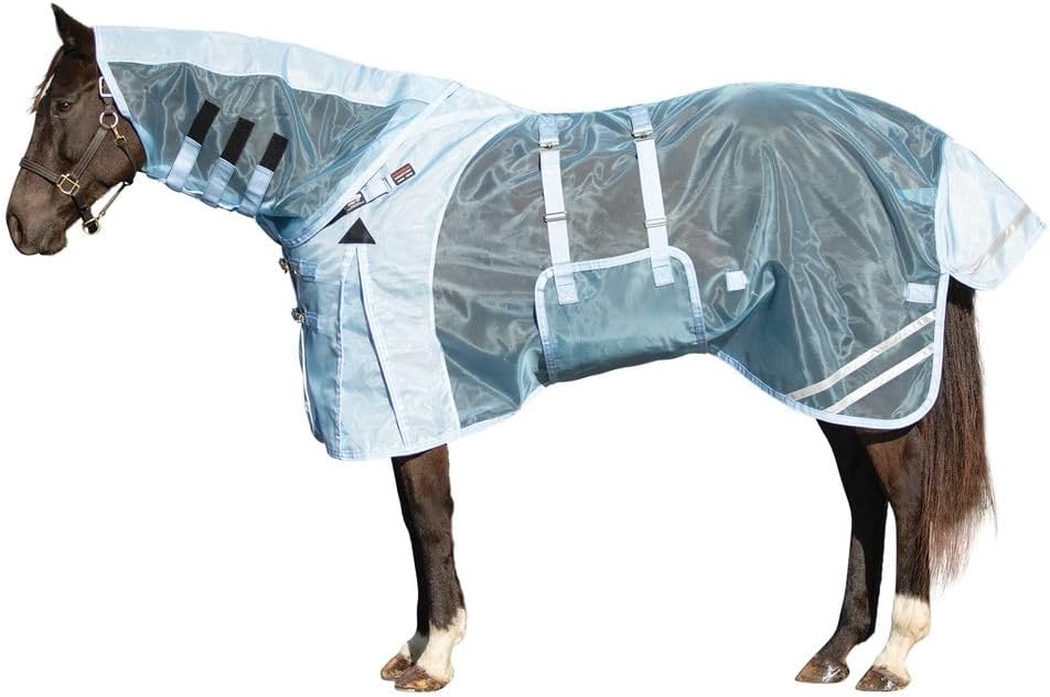 Schneiders Mosquito Mesh II Adjusta-Fit Horse Fly Sheets | Insect & UV Protection for Horses | Durable 350D Mesh | Reflective Safety Stripes - Image 10