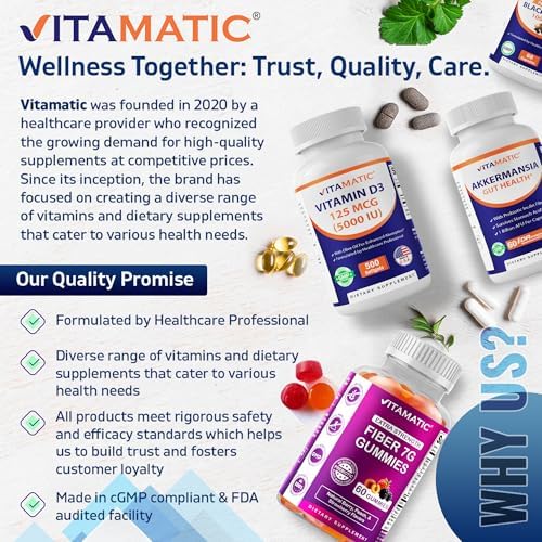 Vitamatic Chromium Picolinate premium USA imported health supplement side packaging details