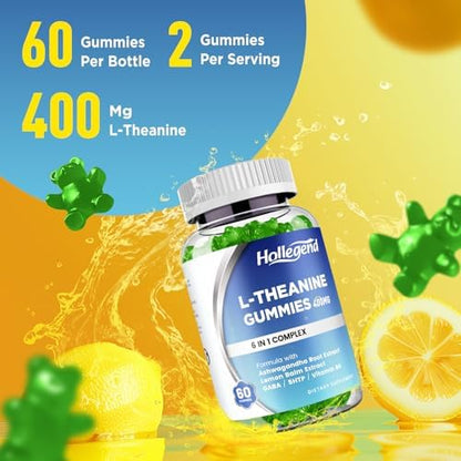 Authentic USA imported Hollegend L-Theanine gummies for Indian consumers