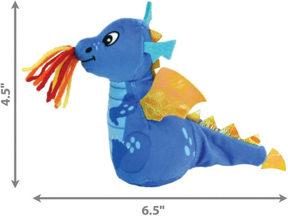 Interactive display of the authentic USA imported KONG dragon cat toy designed to reduce anxiety and promote batting.