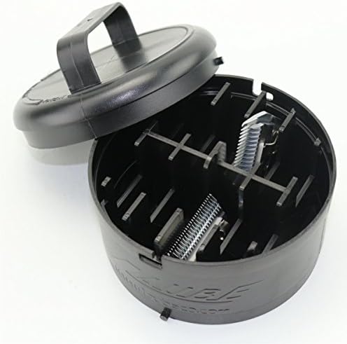 Laube imported blade cleaning caddy showing stackable design feature