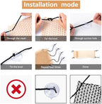 Demonstration of suction cup installation for reptile hammock
