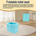 Child using Fuich portable toilet for camping