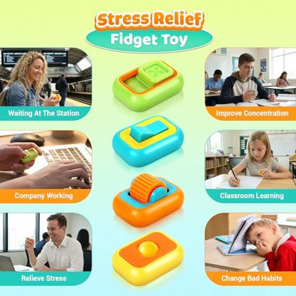 Pocket sized stress relief pocket stones for autism calming hands