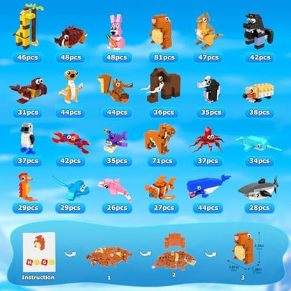 Close up of non-toxic interlocking plastic pieces from the Hogokids one thousand piece set