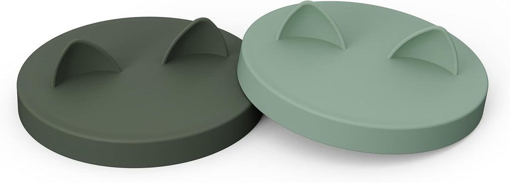 Two pack Ohmo pet food storage lids on kitchen counter