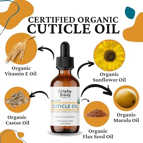 Hydrated and soft cuticles after using organic nail repair oil