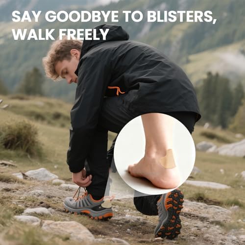 Water-resistant adhesive moleskin patches for athletic and everyday use.