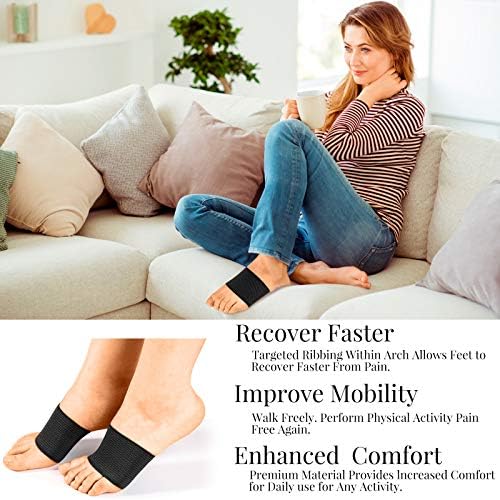 Two pairs of Geyoga black compression sleeves displayed to show the full 4 piece set.