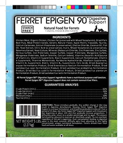 Wysong Ferret Epigen ninety five pound bag prebiotic and probiotic rich formula