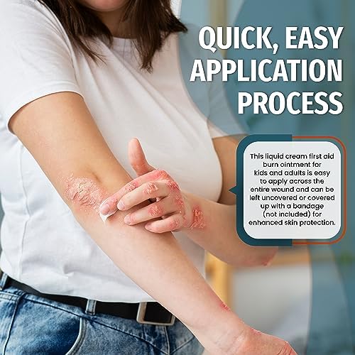 Emergency first aid burn cream packets for minor scrapes and skin irritations
