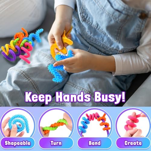 Close up of KLT silicone sensory stick textures