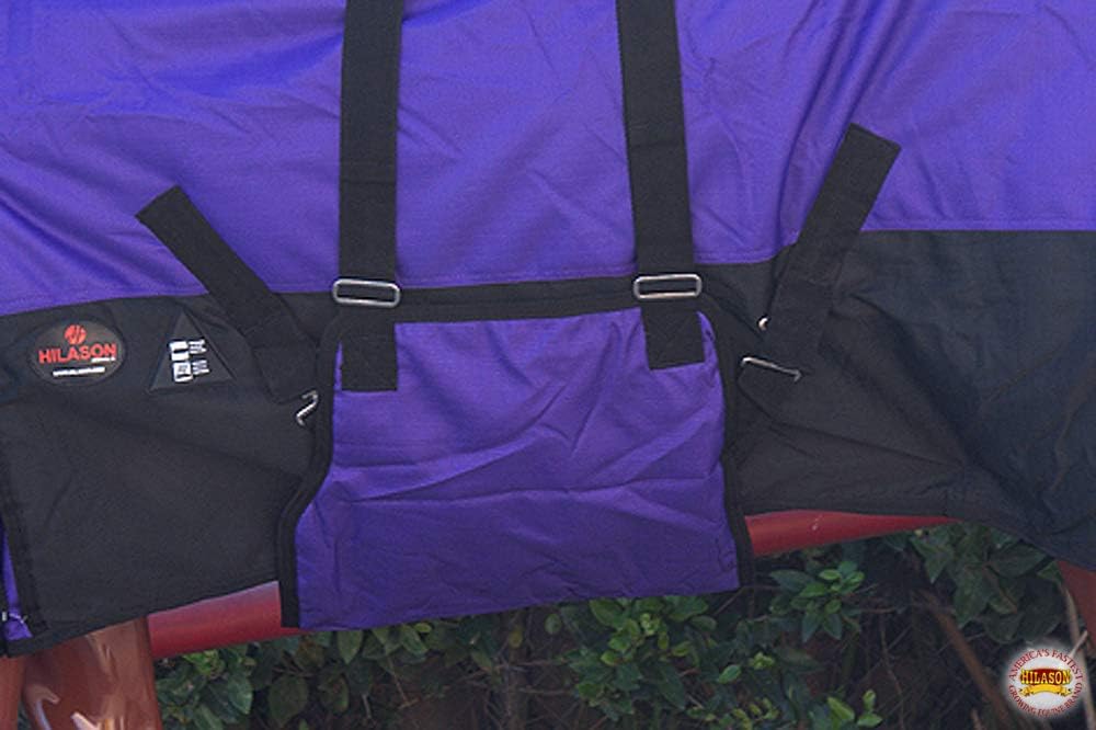 Hilason ripstop outdoor horse cover purple seventy two inches size