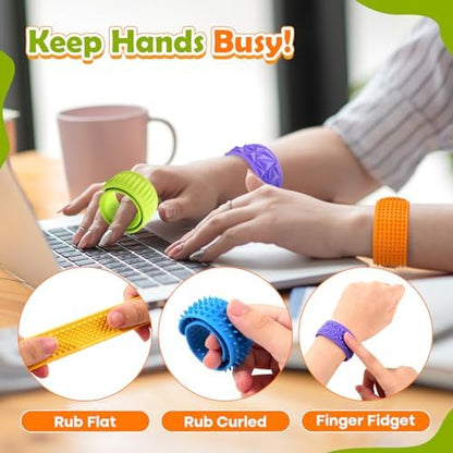 KLT sensory bracelets worn on wrist for anxiety relief