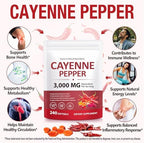 Side label of VivoNu Cayenne Pepper capsules showing the 12-in-1 ingredients including ginseng and berberine