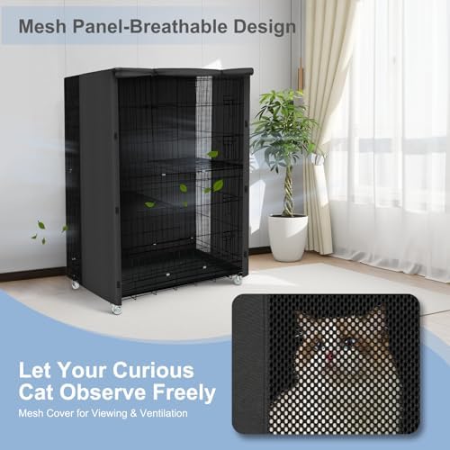 Explore Land blackout cat enclosure cover protecting small pets from sunlight and drafts