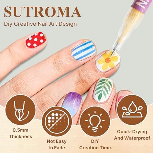 Quick-dry waterproof nail polish pens packaging