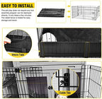 Aivituvin Pet Playpen Guinea Pig Cage Small Animal Rabbit Exercise Pen with Waterproof Floor Liner - Extension Playpen ONLY - Image 6