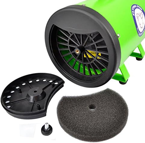 Flying Pig Grooming Dryer filter compartment and replacement filter setup