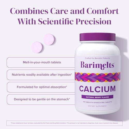 BariMelts bariatric-friendly calcium citrate nutrition facts