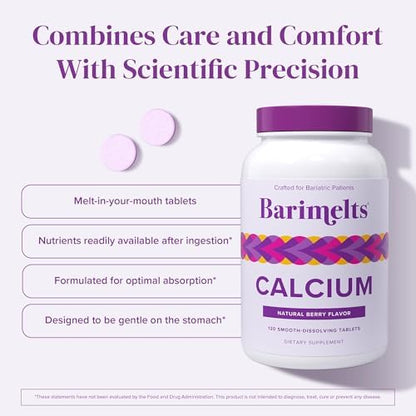 BariMelts bariatric-friendly calcium citrate nutrition facts