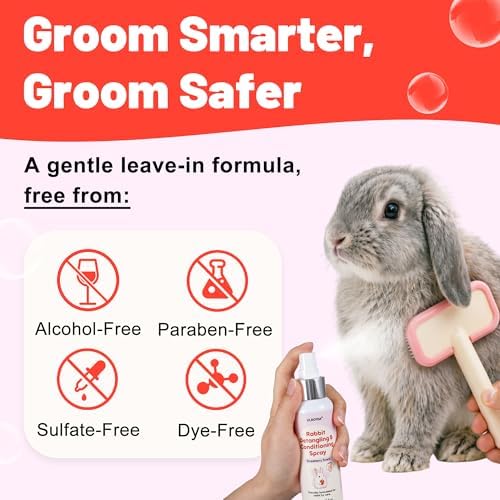 Ulroyda strawberry scent small animal detangling mist for daily grooming