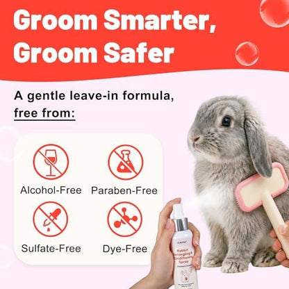Ulroyda strawberry scent small animal detangling mist for daily grooming