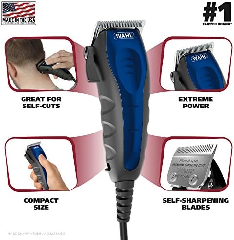 Wahl model 79467 hair clipper showing the adjustable taper lever close up