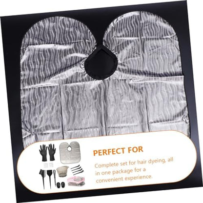 Protective salon cape included in the hair dye kit