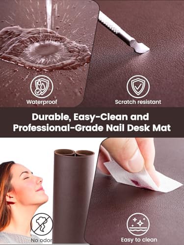 Close up of soft microfiber PU leather texture on Beloving mat