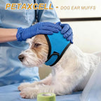 Petaxcell light green dog head wrap for thunderstorm anxiety