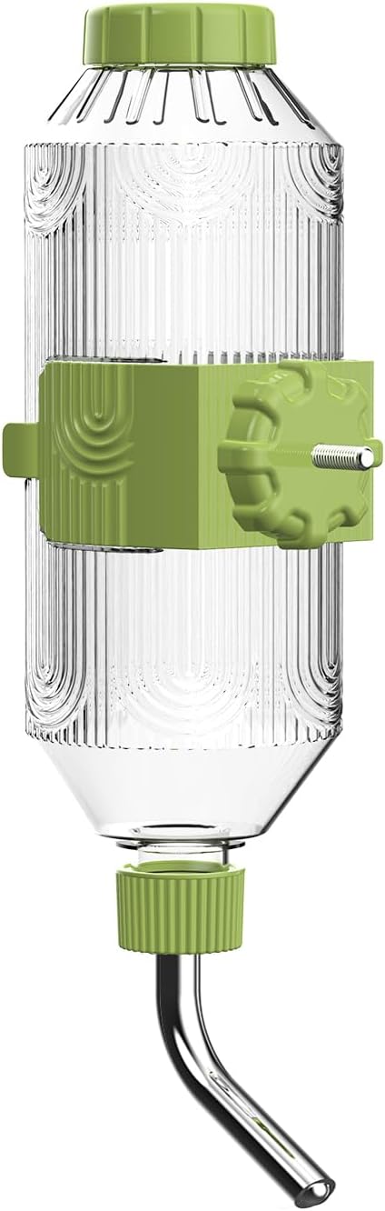 Pet Water Bottle[S24, 24oz], Hanging Dog Water Dispenser Kennel Plastic Drinker Kettle Feeder BPA Free Cage Crate Hutch Puppy Cat Rabbit (Guniea Pigs-Small Bunnies-Chinchillas) - Image 10