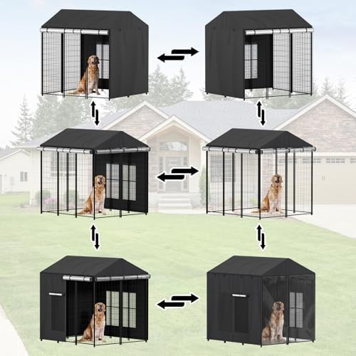 LitaiL waterproof dog enclosure canopy protector close up seam details