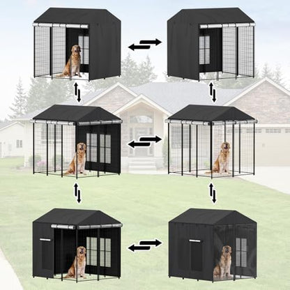 LitaiL waterproof dog enclosure canopy protector close up seam details
