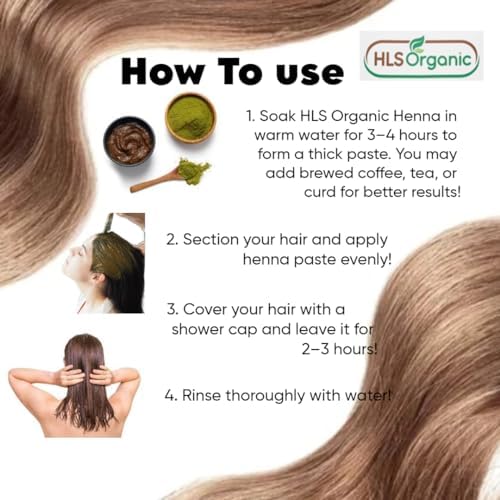 HLS Henna hair dye mixture bowl with yogurt like consistency for application