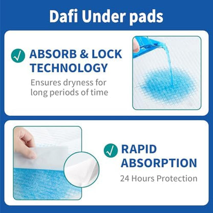 Demonstration of the super absorbent wet lock gel technology locking in moisture cleanly.