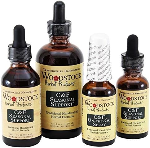 Close up label of Woodstock Herbal Products seasonal immune liquid