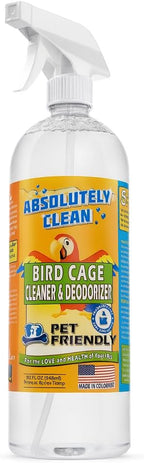 Absolutely Clean Amazing Bird Cage Cleaner and Deodorizer - Just Spray/Wipe - Safely & Easily Removes Bird Messes Quickly and Easily - Made in The US - Fragrance Free (16oz Pack of 1) - Image 10