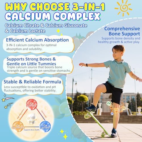 Nextdia Kids Calcium supplement nutritional label and ingredients